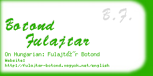 botond fulajtar business card